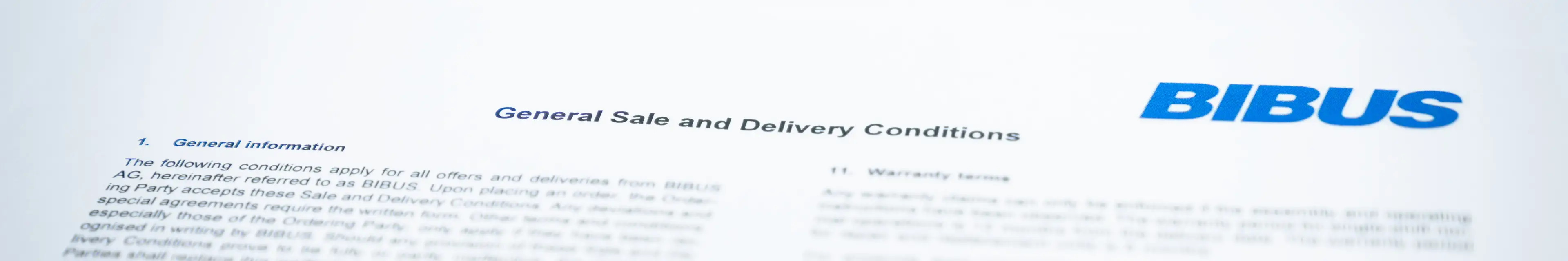 General Sale and Delivery Conditions Hero