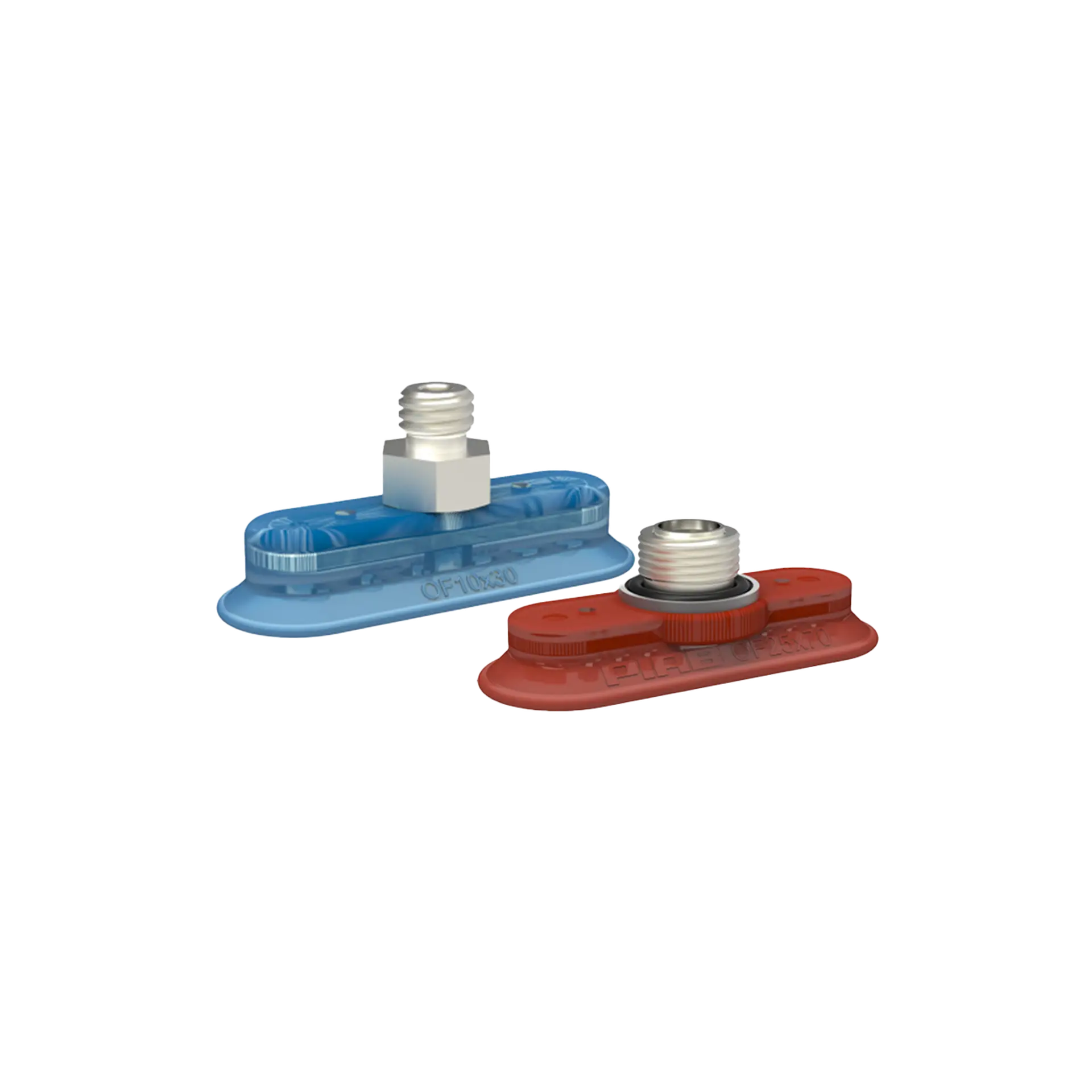 Ovaler, flacher Saugnapf Serie OF (10x30-70x175 mm)